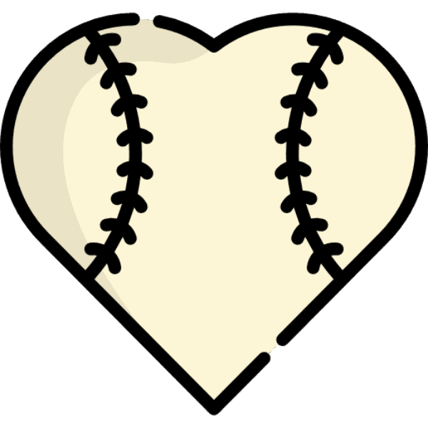 Baseball Laces Heart Shape