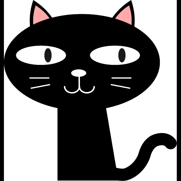 Black Cat With Mischievous Look