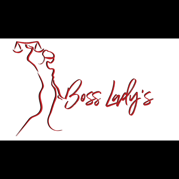 Cursive Red Boss Lady Lawyer