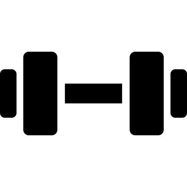 Dumbbell Weights Silhouette