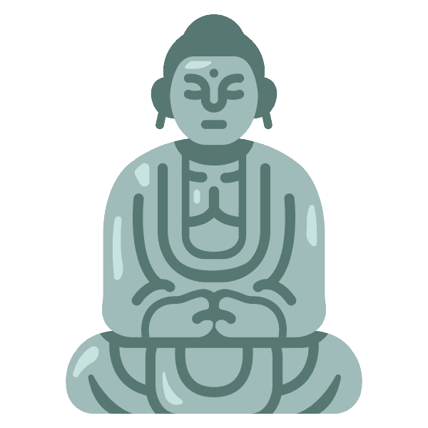 Gray Buddha Clip Art