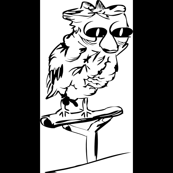 Owl Free With Black Sunglasses