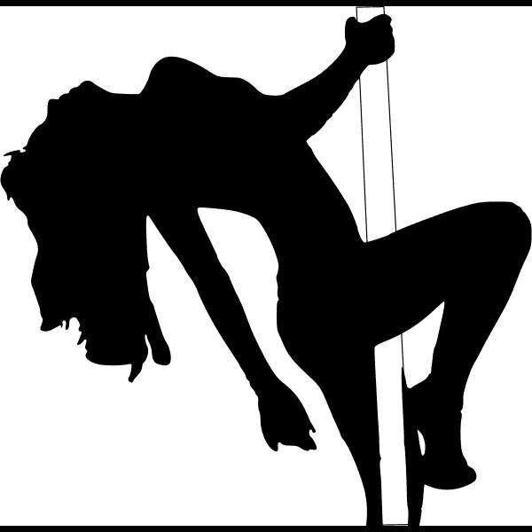 Pole Dancer Stripper Silhouette
