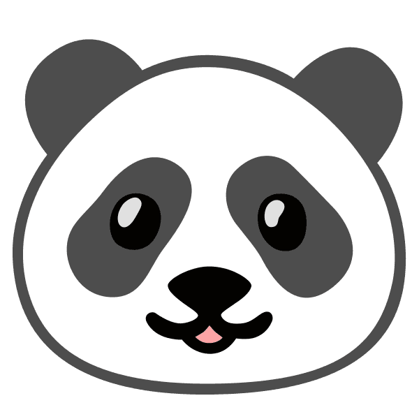 Smiling Panda Free Face