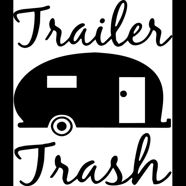 Trailer Trash Cursive Lettering