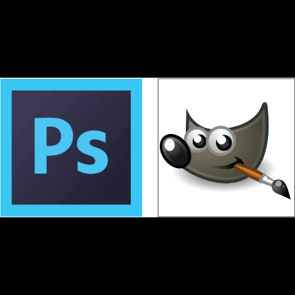 Adobe Photoshop And Gimp Logos