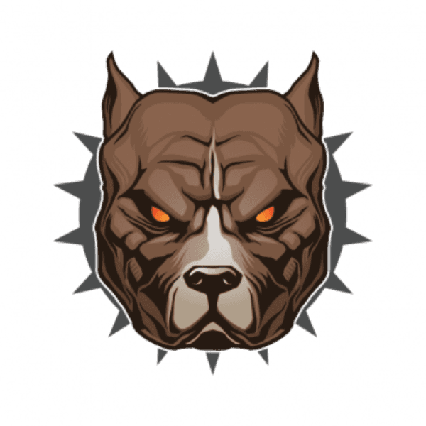 Angry Brown Pitbull Face