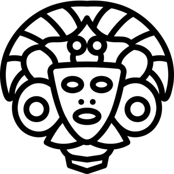 Aztec Free Monument Outline