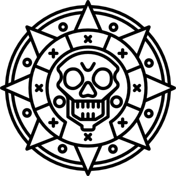 Aztec Free With Skull Design