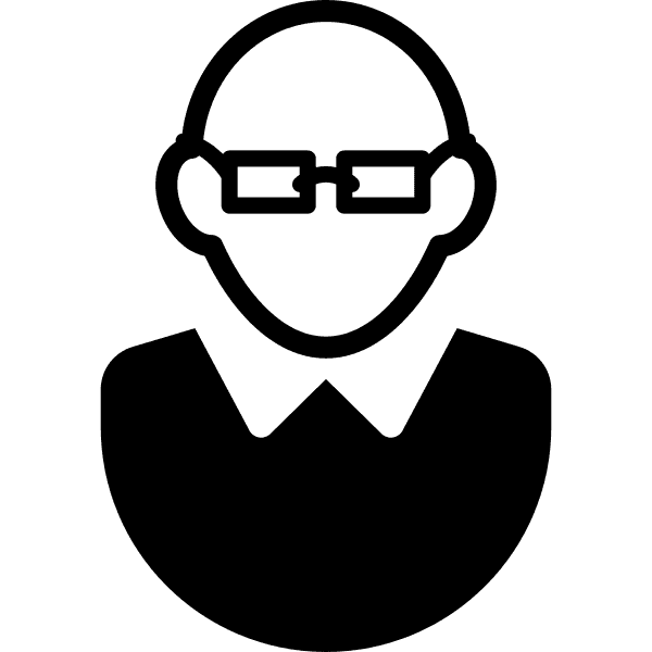 Bald Man Geek Icon