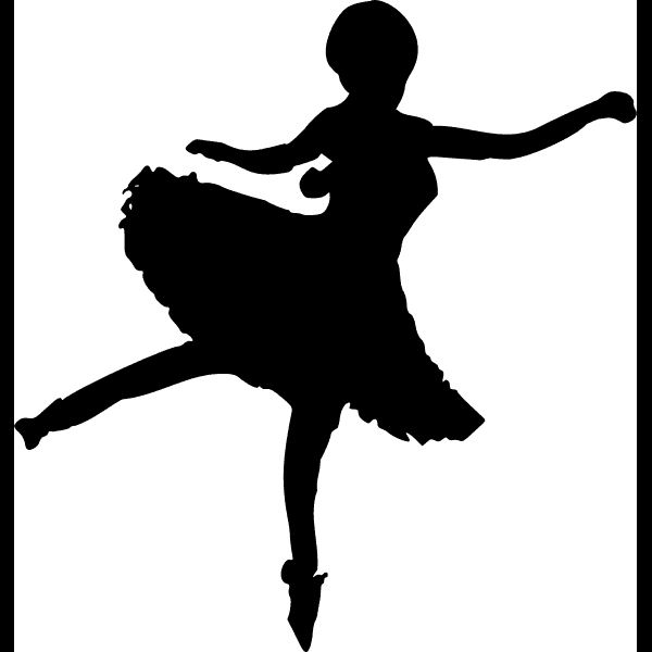 Ballet Dancer Silhouette In Tutu