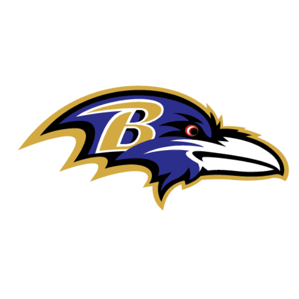 Baltimore Ravens Logo Gold Outline