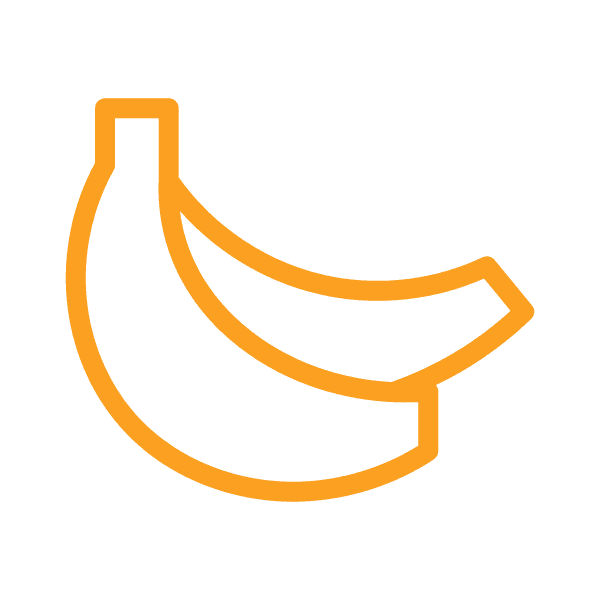 Banana Gold Outline