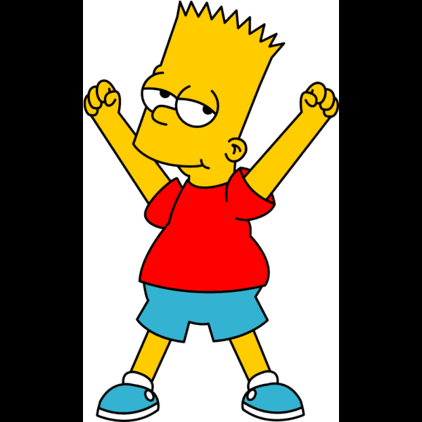 Bart Simpson Arms Raised