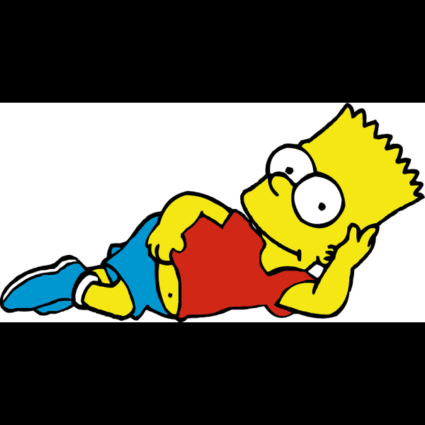 Bart Simpson Lying Down