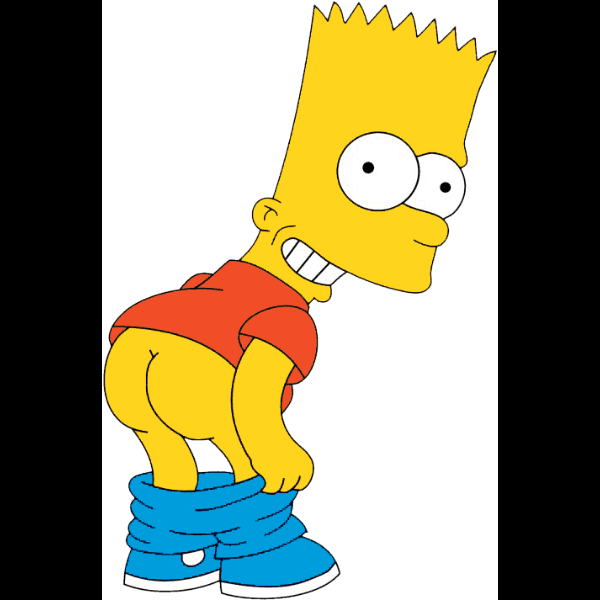 Bart Simpson Pants Down