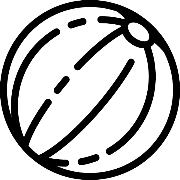 Beachball Line Drawing