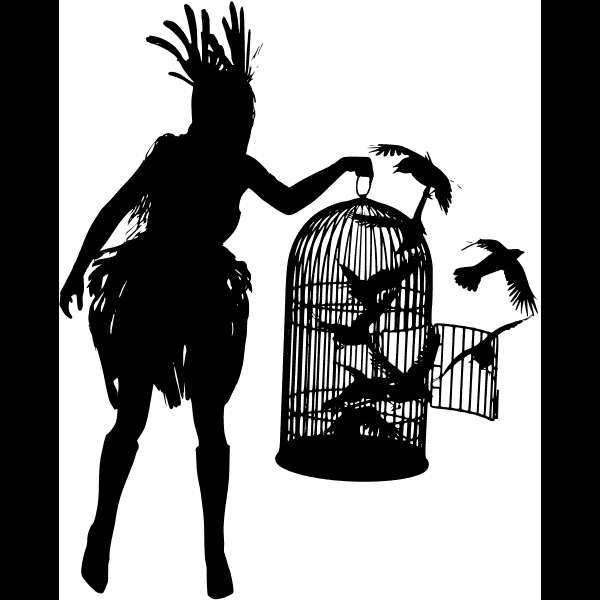 Bird Goth Girl