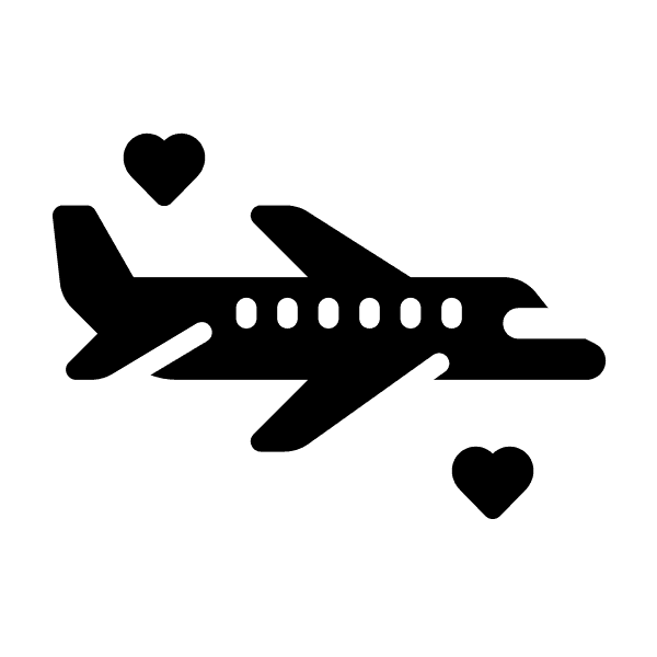 Black Airplane Free Icon