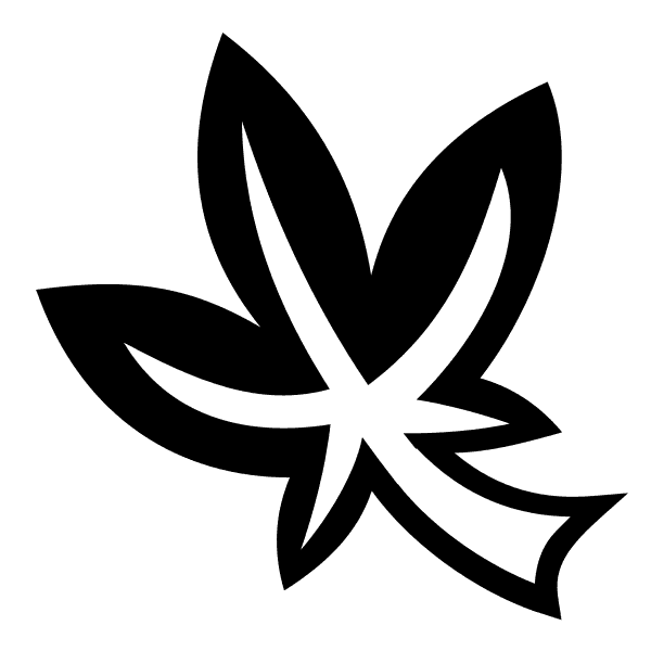 Black And White Maple Leaf