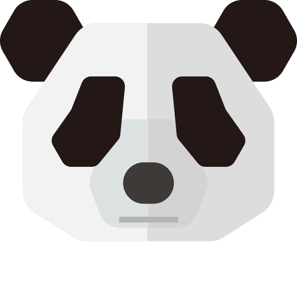 Black And White Panda Free Face