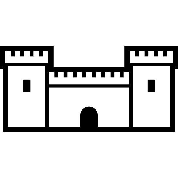 Black Castle Outlined