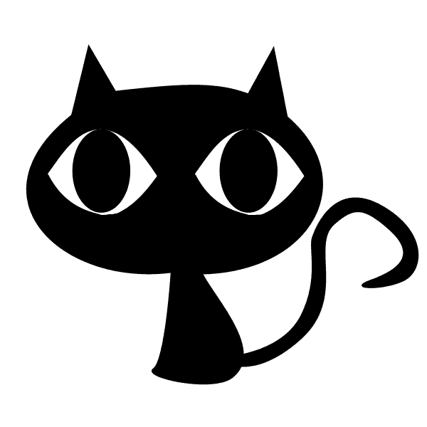Black Cat With Big Eyes