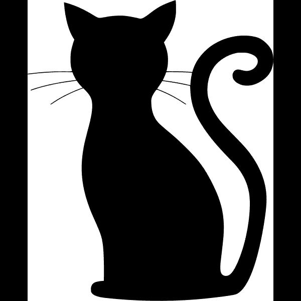 Black Cat With Crooked Tail