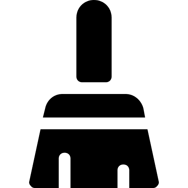 Black Cleaning Broom