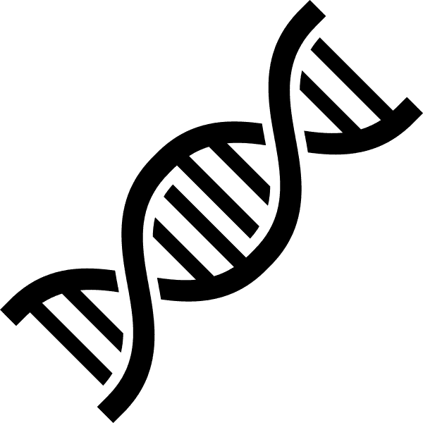 Black Dna Strand Illustration