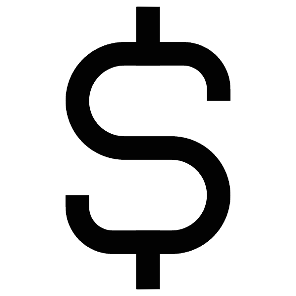 Black Dollar Sign