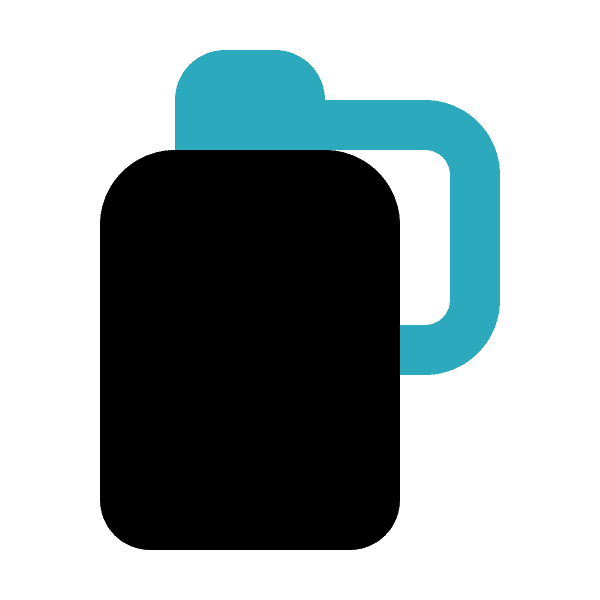 Black Free Water Bottle Label
