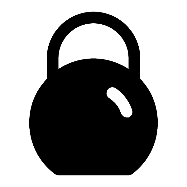 Black Gym Kettlebell