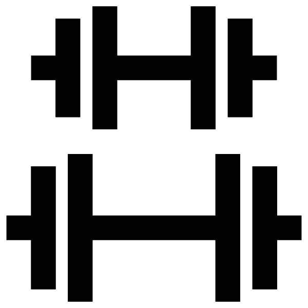 Black Heavy Barbell Weights