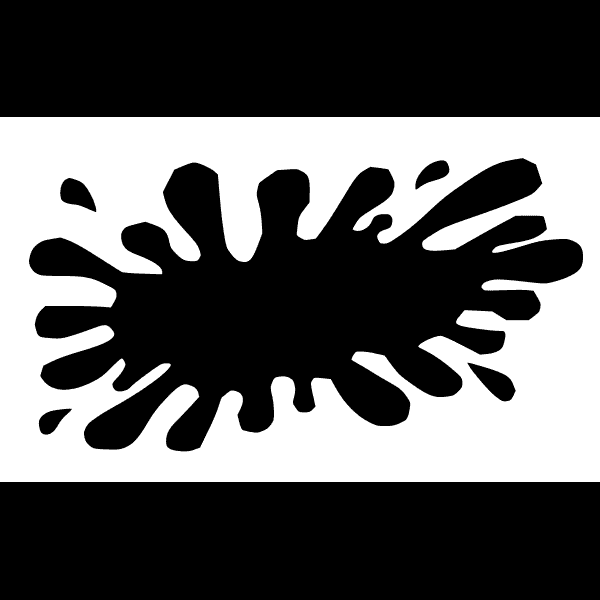 Black Ink Splat Stamp