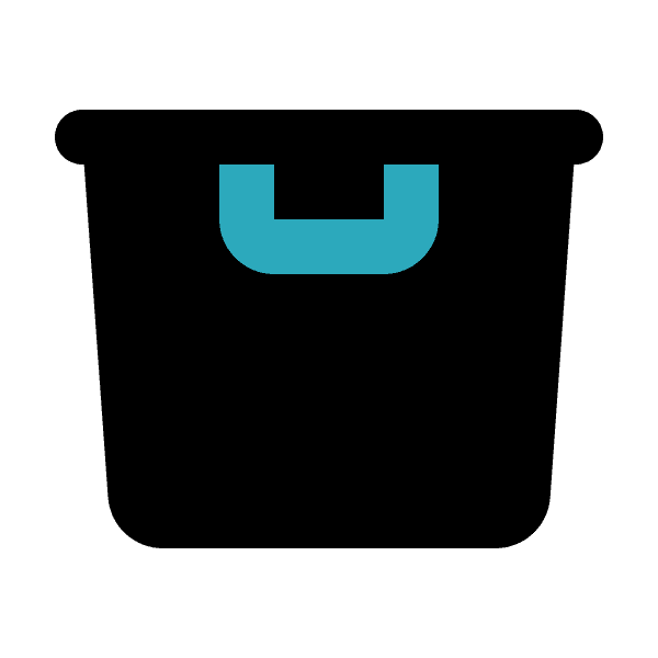 Black Laundry Basket Clipart