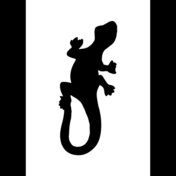 Black Lizard Silhouette