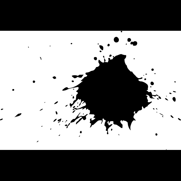 Black Paint Splat
