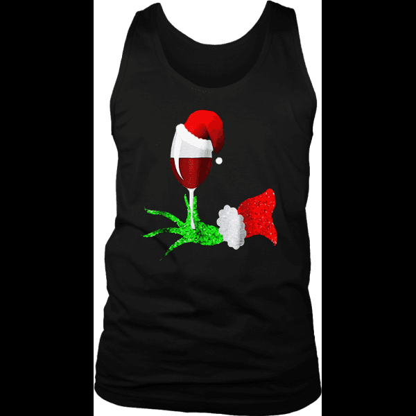 Black Sleeveless Grinch Shirt Hand