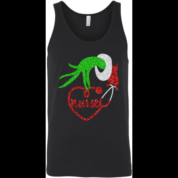 Black Sleeveless Grinch Shirt