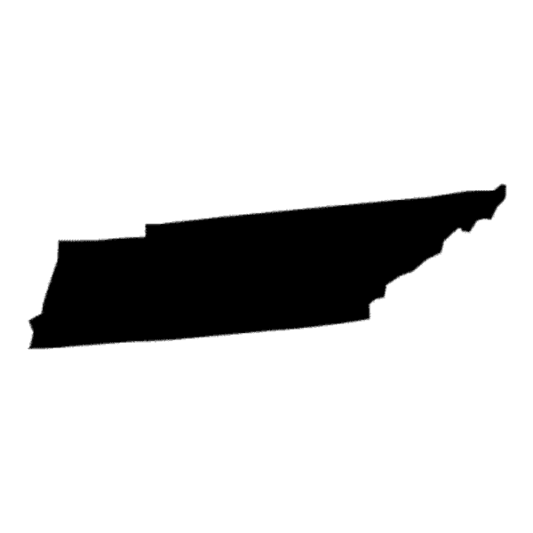 Black Tennessee Map