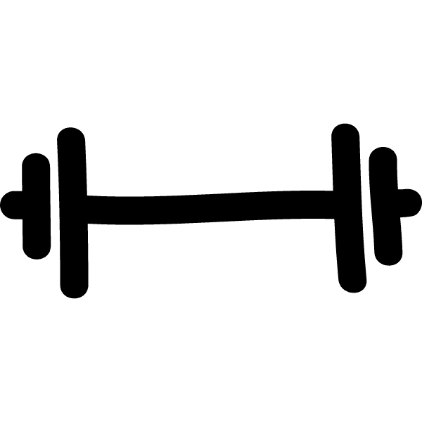 Black Vector Gym Dumbbell