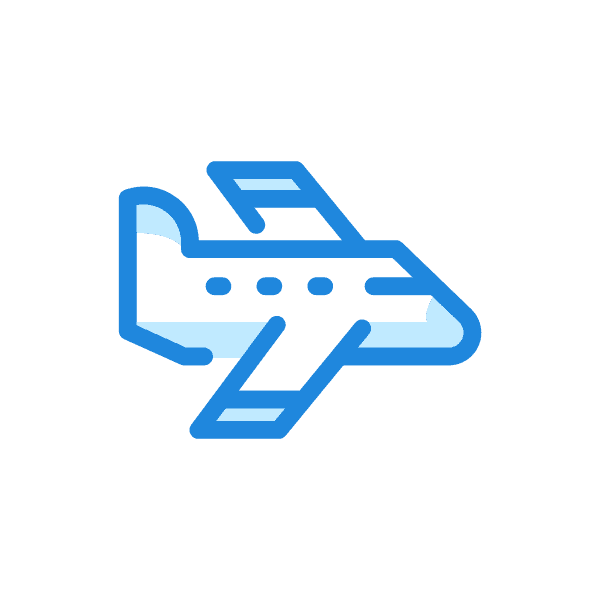 Blue Airplane Free Clip Art