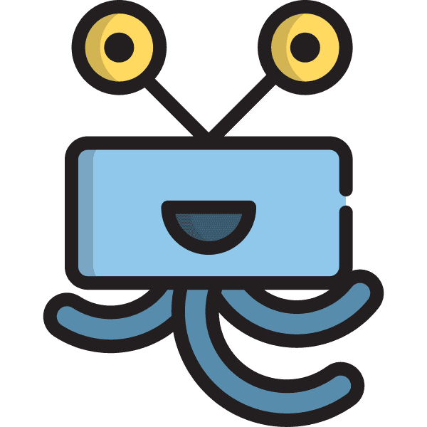 Blue Alien In Outer Space