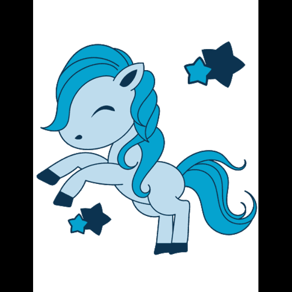 Blue My Little Pony Art