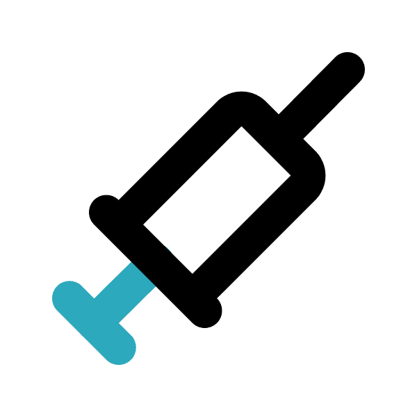 Blue Plunger Syringe