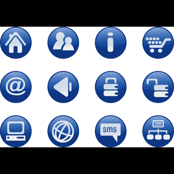 Blue Web Fortawesome Free Solid Icons