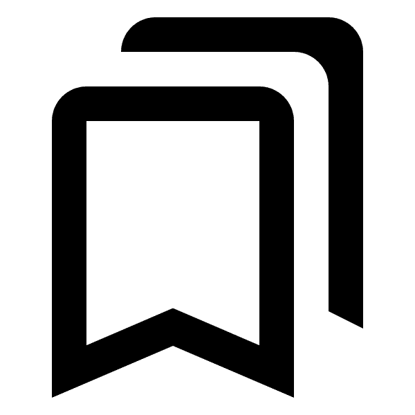 Bookmarks Fill Icon Outline