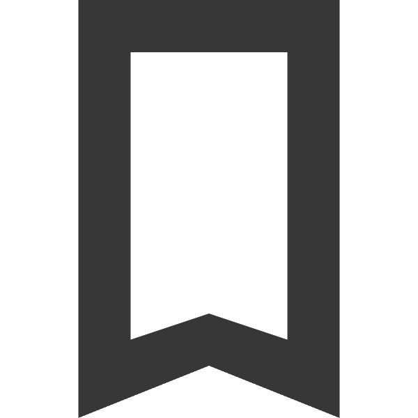 Bookmarks Icon Thick Gray