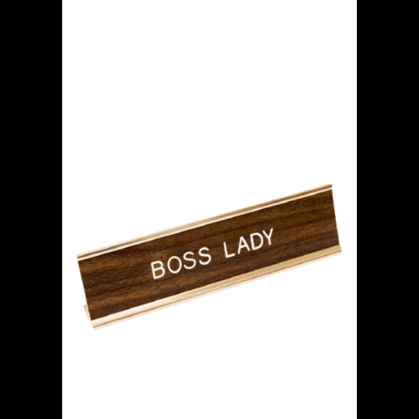 Boss Lady Engraved Desk Plaque